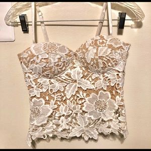 Lace Bustier Top